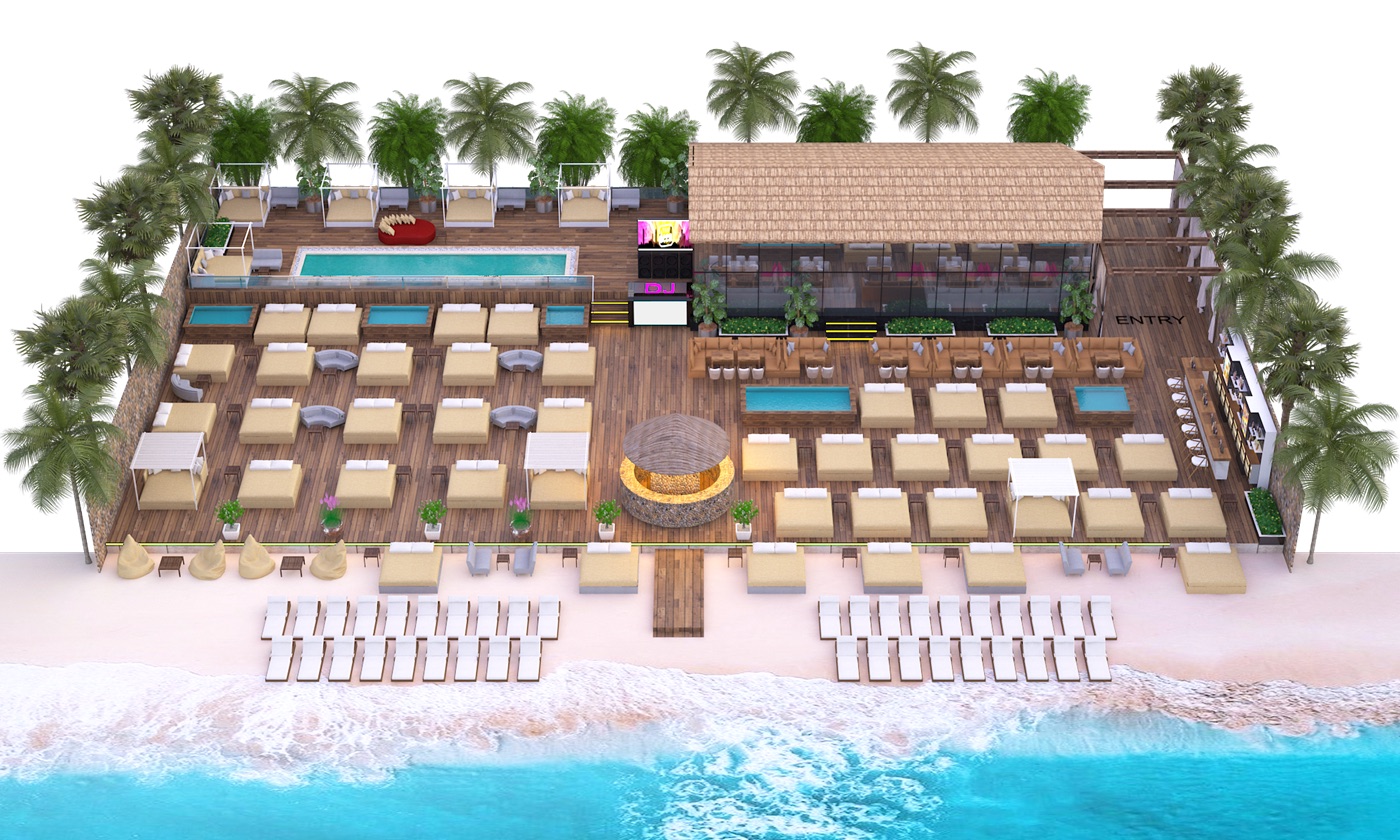 Kova Beach Club bed layout